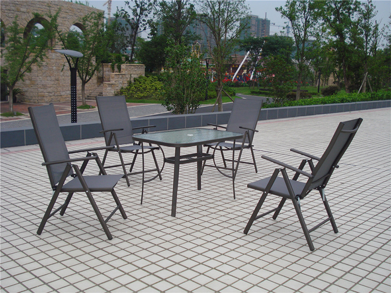 Perabot Perabot Taman Set Aluminium Frame YQ-041A
