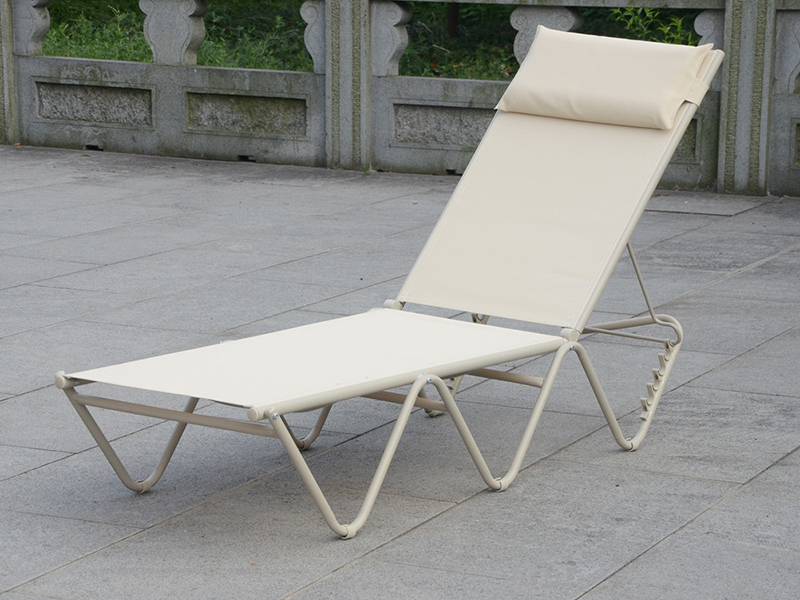 Lounge Bingkai Keluli, Luar Daybed, Relax Lounge Chair YQ-TB-414A