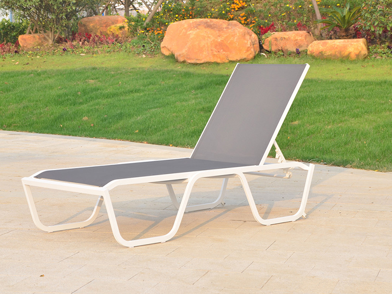 Lounge bingkai aluminium luaran, daybed yq-tb-433