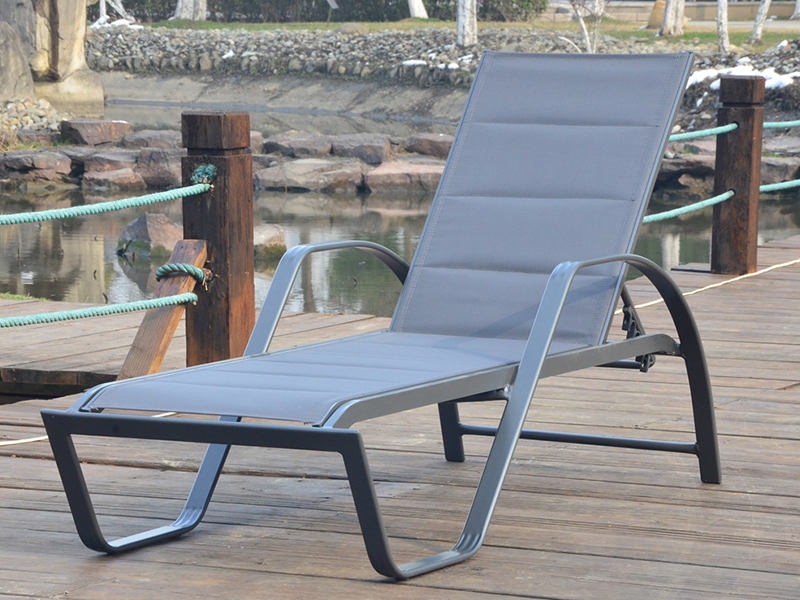 kolam renang matahari katil bersinar lounger berganda tekstilen lounge lounge yq-tb-501a