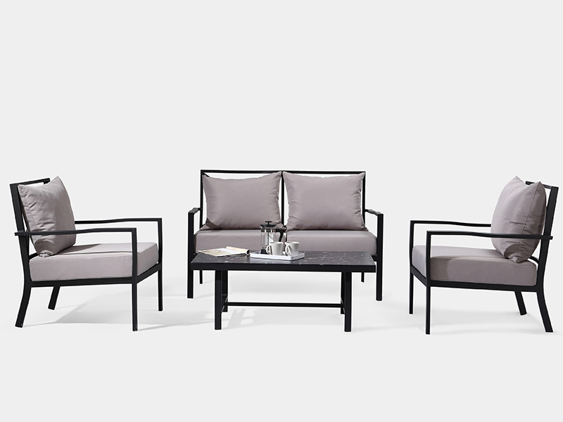 sofa taman moden, item teras 4pcs YQA-1012