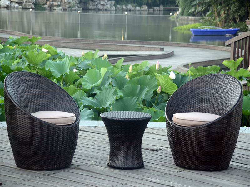 3pcs sofa balkoni, patio item rotan set yqr-091
