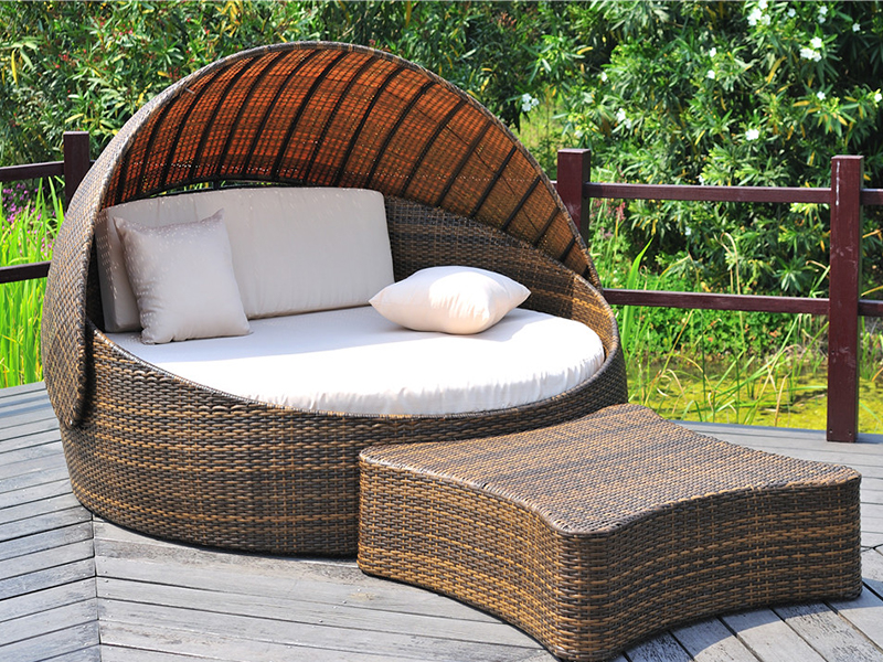 Katil Rotan Luaran, Bed Day Leisure Big Outdoor Yqr-192