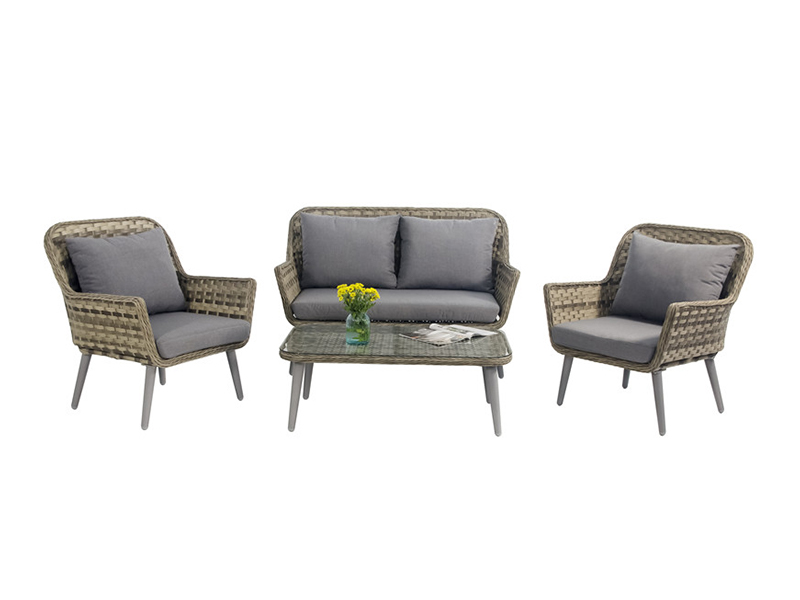 Taman Patio Perabot Luar Rakan Rotan Sofa, KD Design Yqr-705